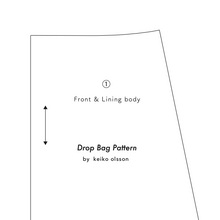 Load image into Gallery viewer, PDF Pattern &quot;Drop Bag&quot; in English
